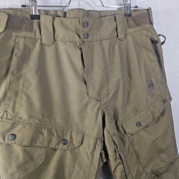Picture Snowboard Pants Tan/Olive Green Mens L Recyc Polyester Cargo Ski France - Picture 9 of 11
